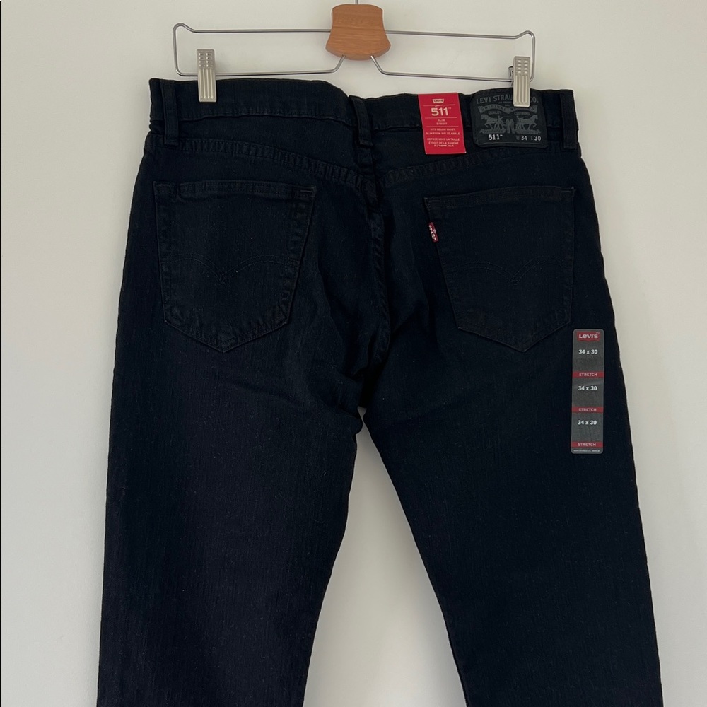 Levi's Men's Dark Denim Jeans Size 34x30 - Picture 6 of 9